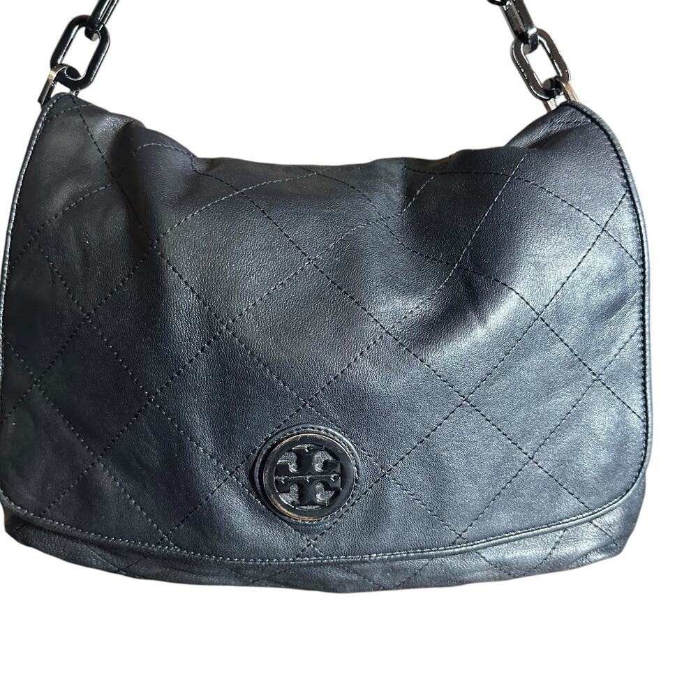 Tory Burch Black Quilted Crossbody Bag